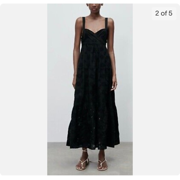 Zara Dresses Zara Openwork Embroidered Dress Poshmark